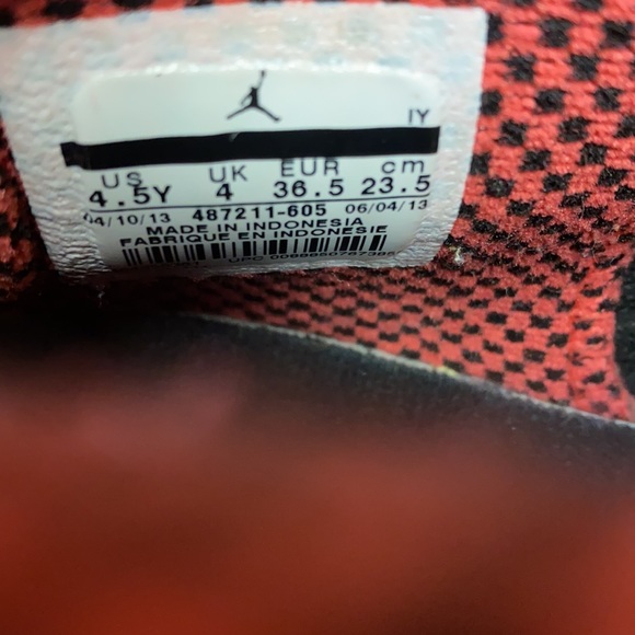 Air Jordan 10 Retro Fusion Red Women’s Size 6 Sneakers - Picture 11 of 12